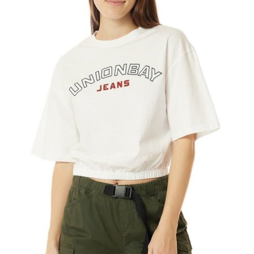 UNIONBAY Juniors Cotton Classic Logo T Shirt NWT